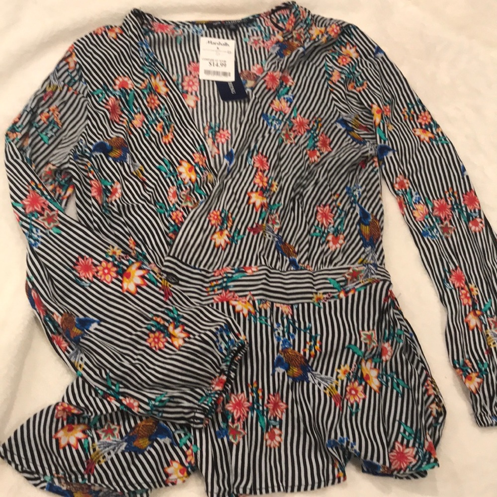 Floral and pinstripes